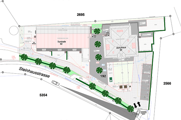 Situationsplan im Moos Schwarzenburg